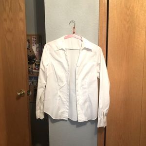 classic white button up shirt